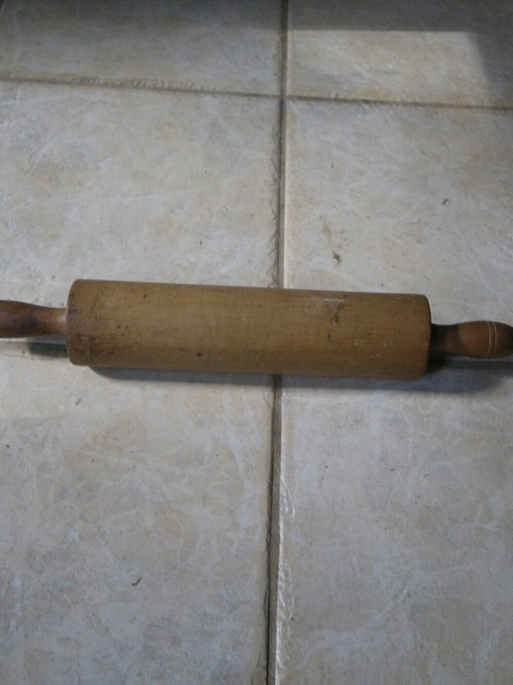 Vintage Large Wooden Rolling Pin 17" Long Rustic Primitive Farmhouse